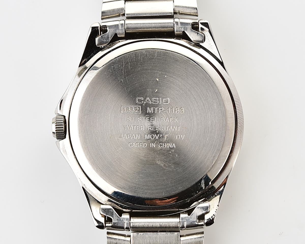 Casio MTP-1183 – Black Sunburst Date Quartz