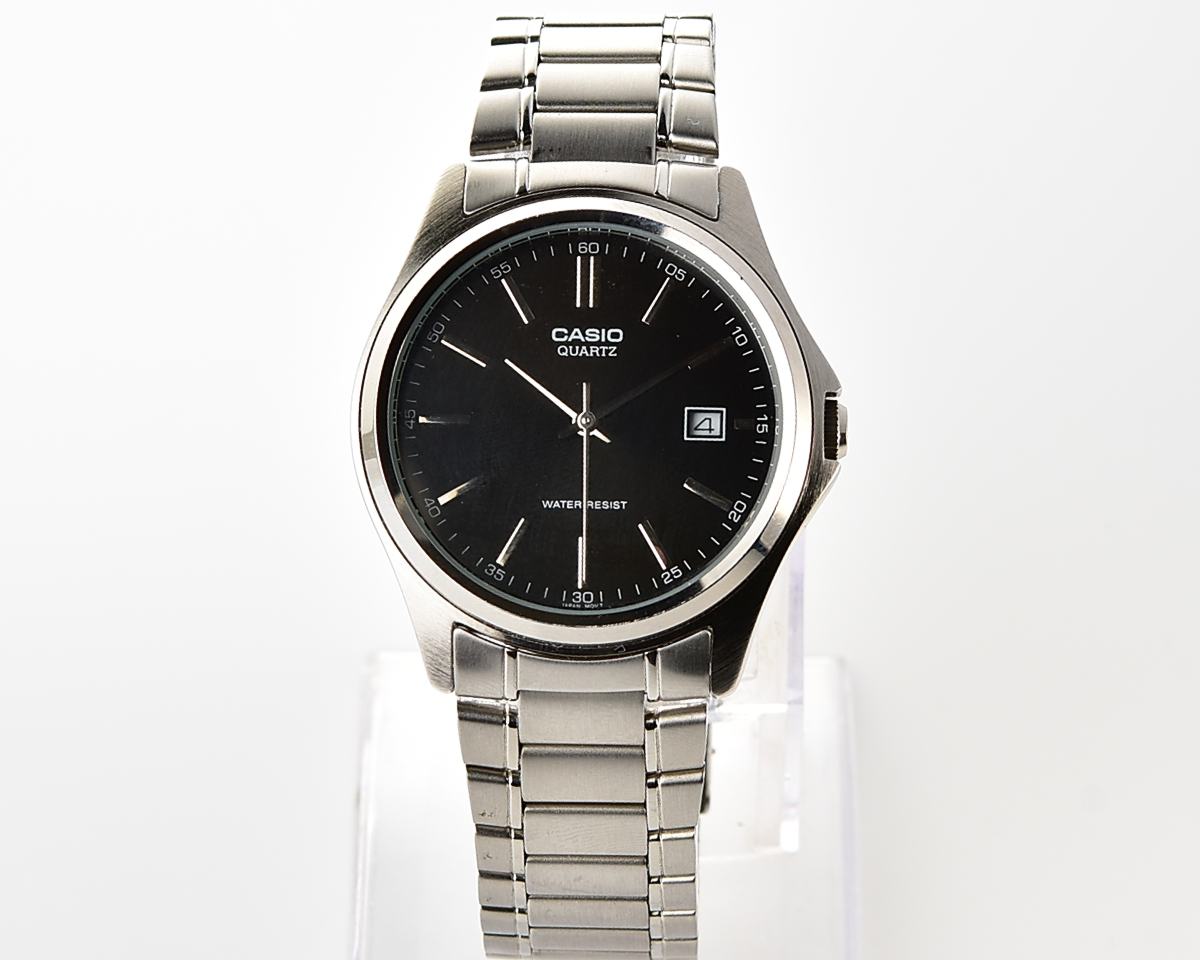 Casio MTP-1183 – Black Sunburst Date Quartz