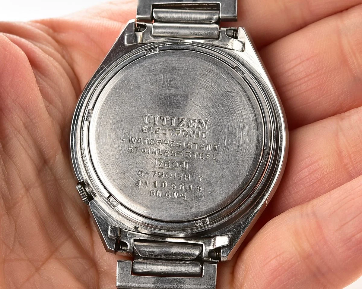 Rare 1974 Citizen Cosmotron Electronic 7804A Hi-Beat JDM Vintage Watch - Teal Sunburst Gradient Dial & Original Bracelet