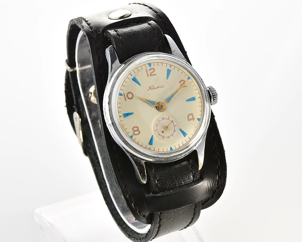 Vintage Soviet Kama mechanical wristwatch, from the 3rd quarter of 1956!