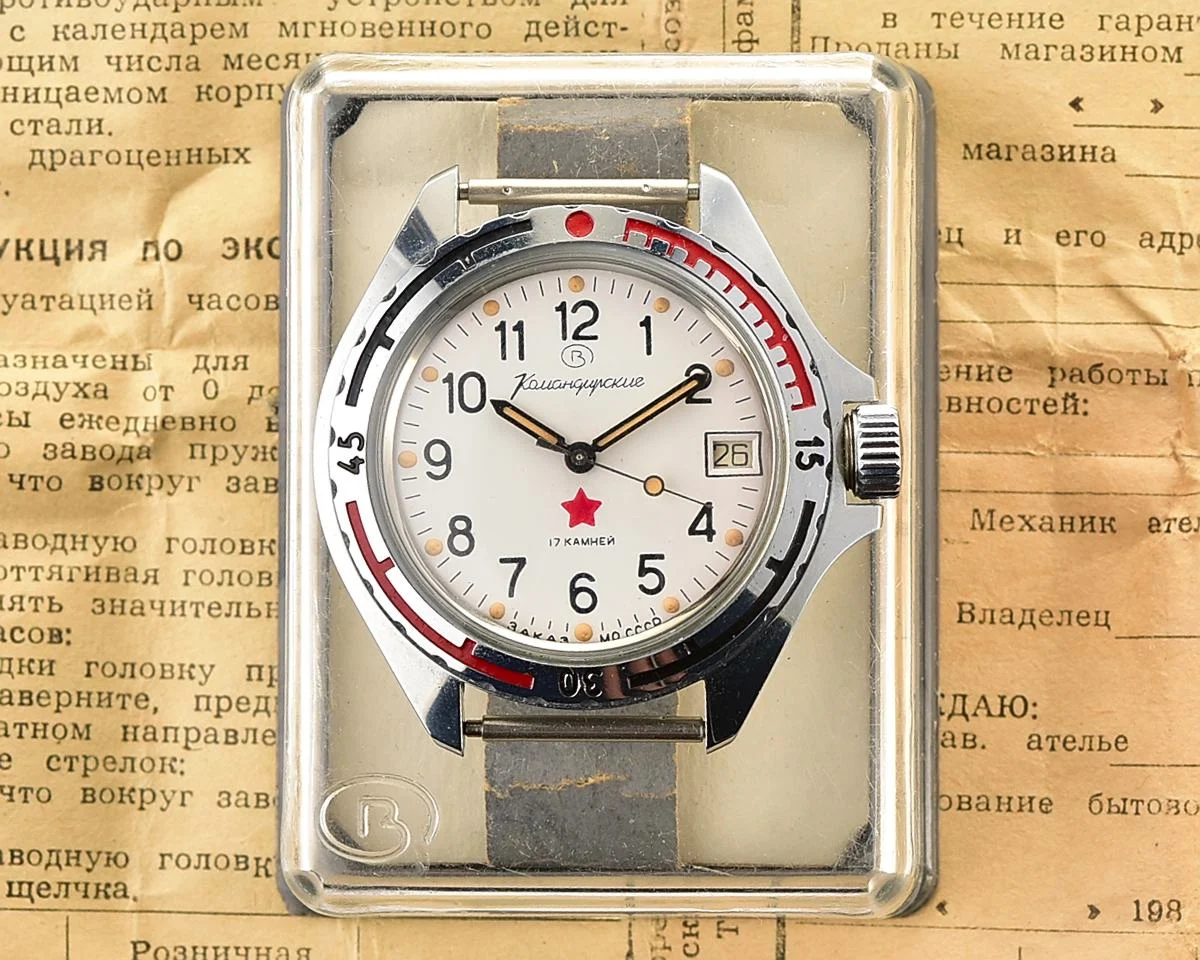 TIME CAPSULE: Vostok Komandirskie mechanical watch limited series – “Zakaz MO CCCP” – New Old Stock (NOS)!