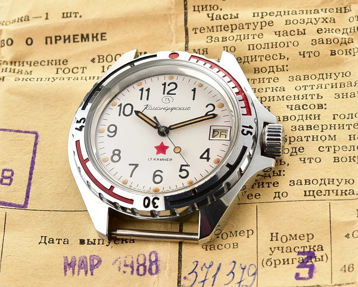 TIME CAPSULE: Vostok Komandirskie mechanical watch limited series – “Zakaz MO CCCP” – New Old Stock (NOS)!