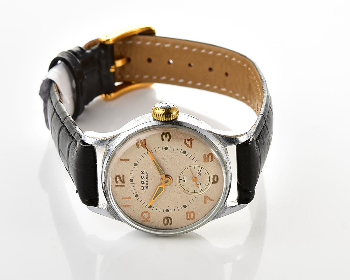 Vintage soviet MAYAK mechanical watch, 1MWF from the 1st quarter of 1956