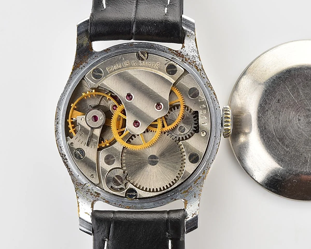 Uncommon Soviet Pobeda mechanical watch, ZiM factory 1950s