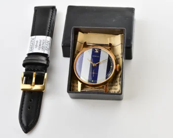 TIME CAPSULE: Mechanical Pobeda gold-plated watch in box – New Old Stock (NOS)!