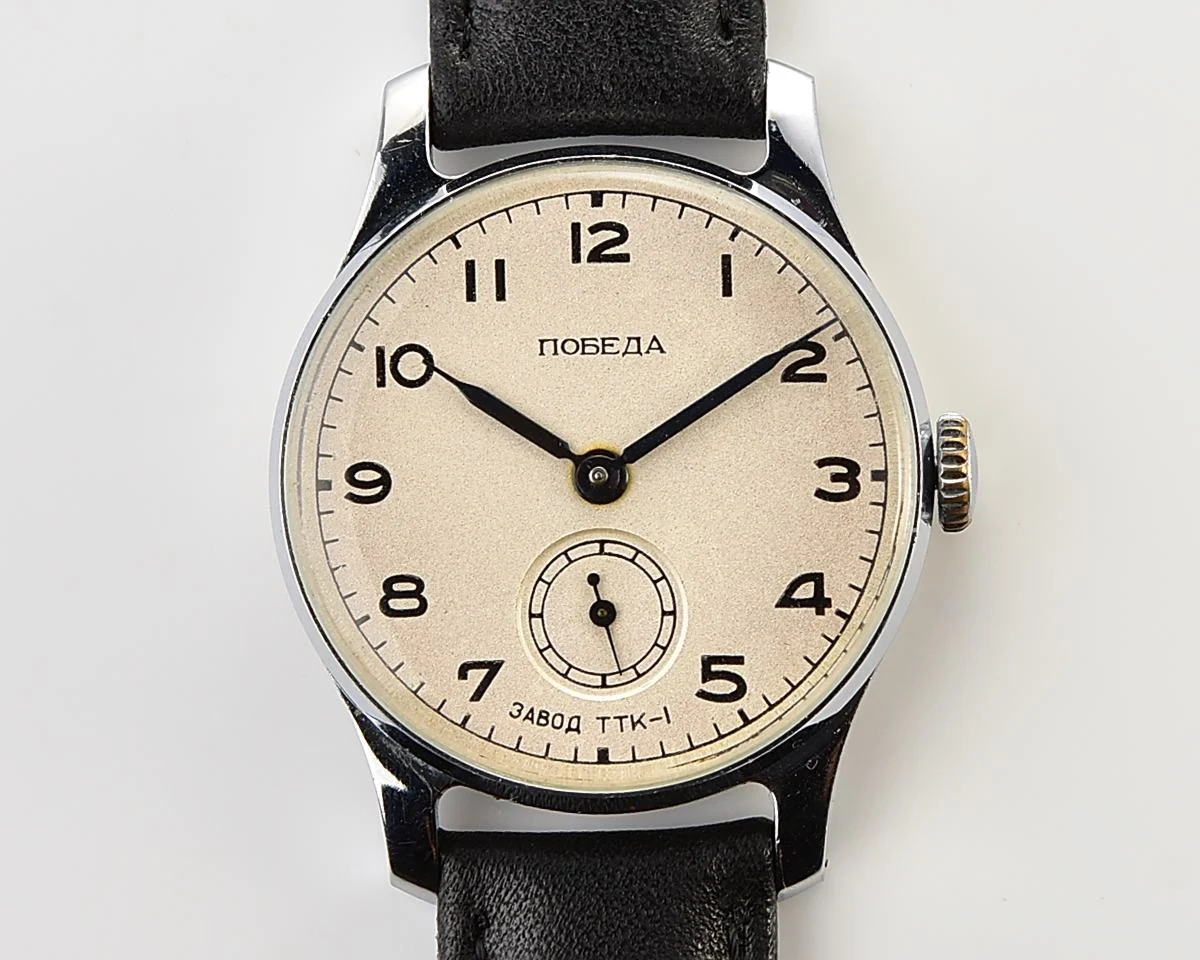 Rare: Excellent Soviet mechanical watch Pobeda TTK-1 from the 4th quarter of 1953!