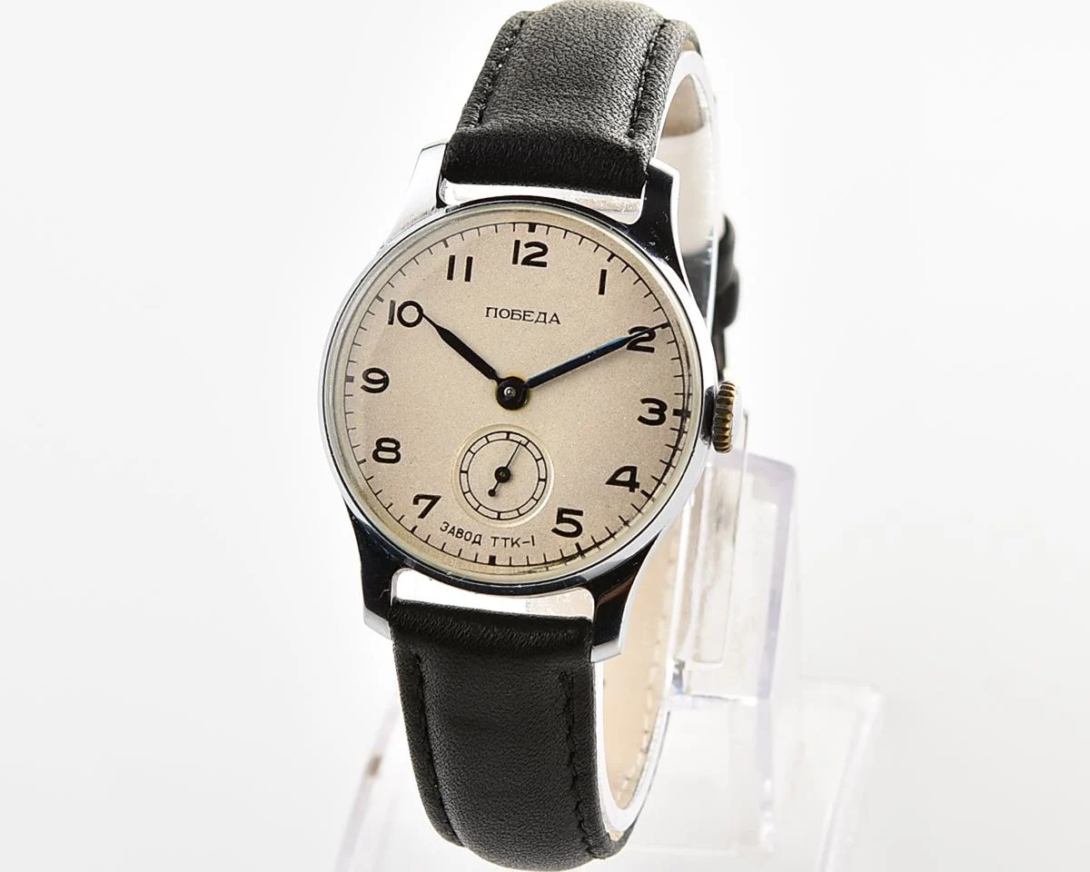 Rare: Excellent Soviet mechanical watch Pobeda TTK-1 from the 4th quarter of 1953!