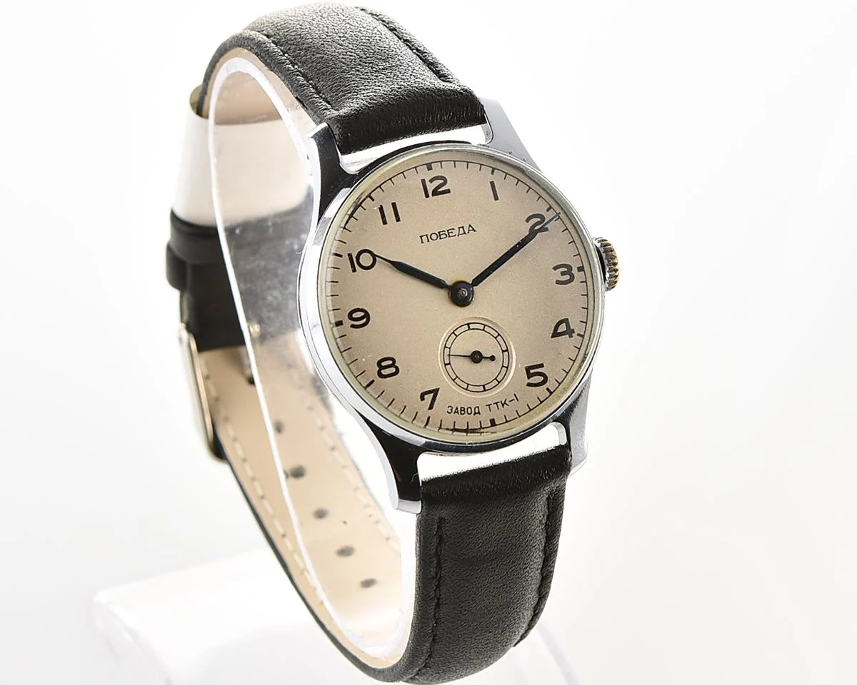 Rare: Excellent Soviet mechanical watch Pobeda TTK-1 from the 4th quarter of 1953!