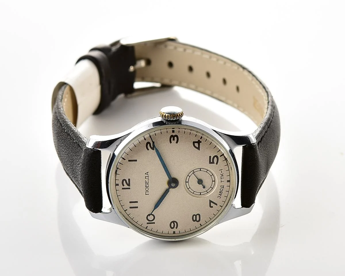 Rare: Excellent Soviet mechanical watch Pobeda TTK-1 from the 4th quarter of 1953!
