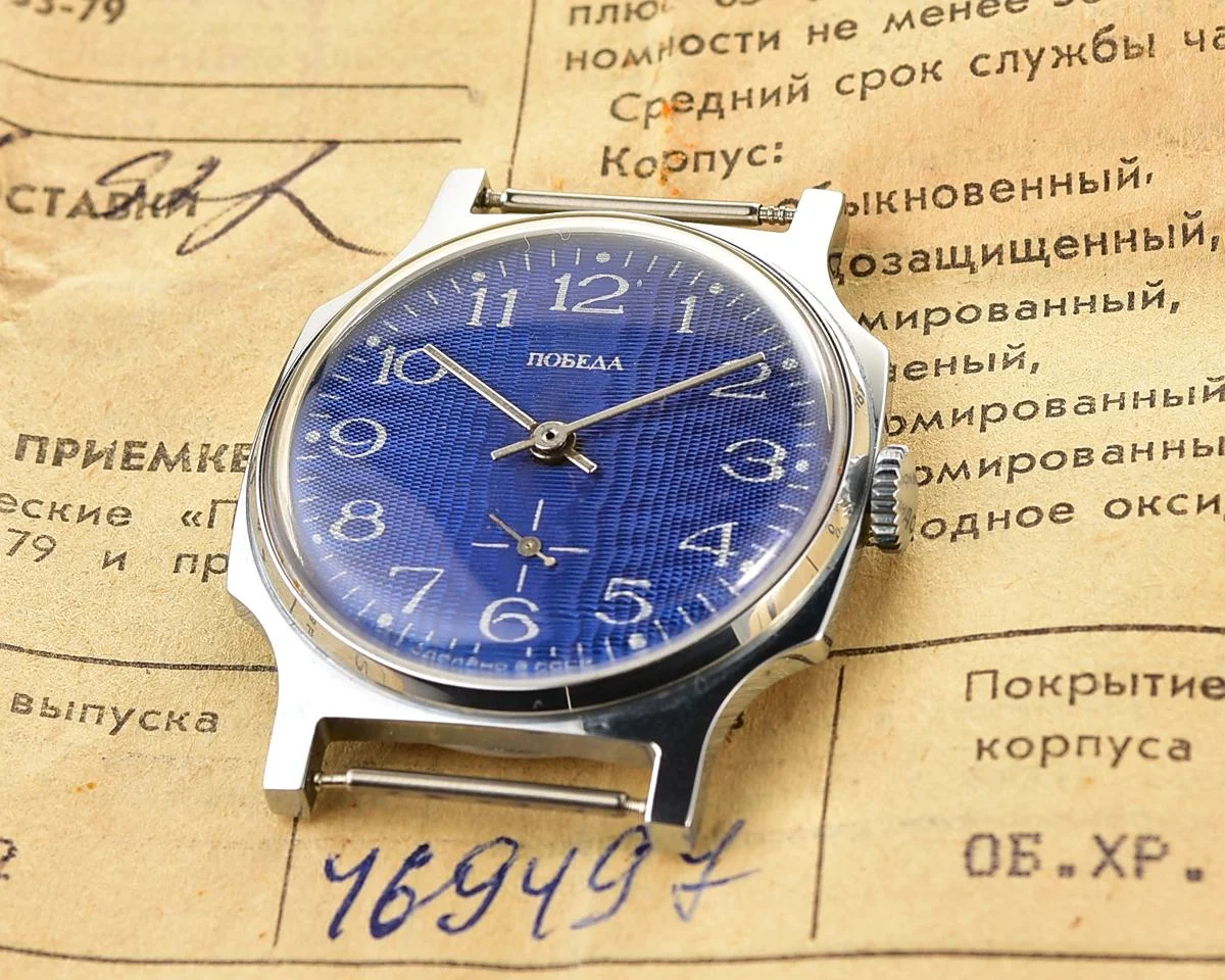 TIME CAPSULE: Soviet mechanical Pobeda watch in box – New Old Stock (NOS)!
