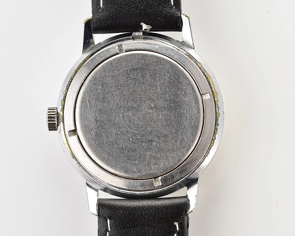 Rare: Jean Cardot mechanical watch - with "unbreakable" mainspring!