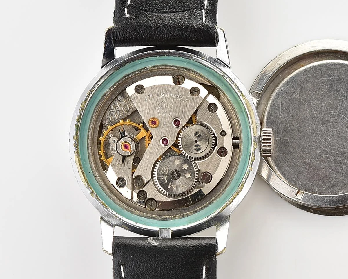 Rare: Jean Cardot mechanical watch - with "unbreakable" mainspring!