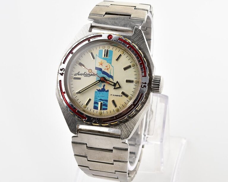 Vintage soviet Vostok Amphibia Albatros mechanical wristwatch