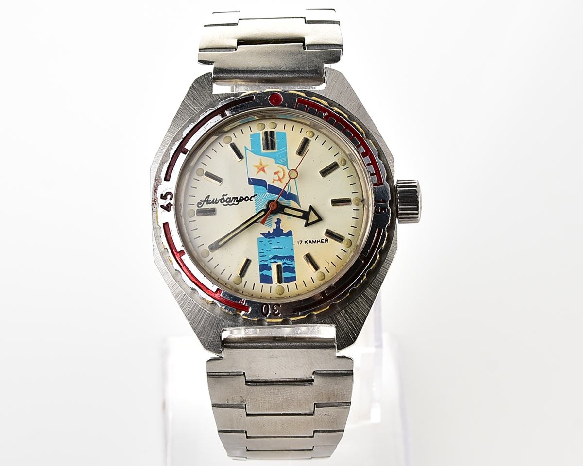 Vintage soviet Vostok Amphibia Albatros mechanical wristwatch