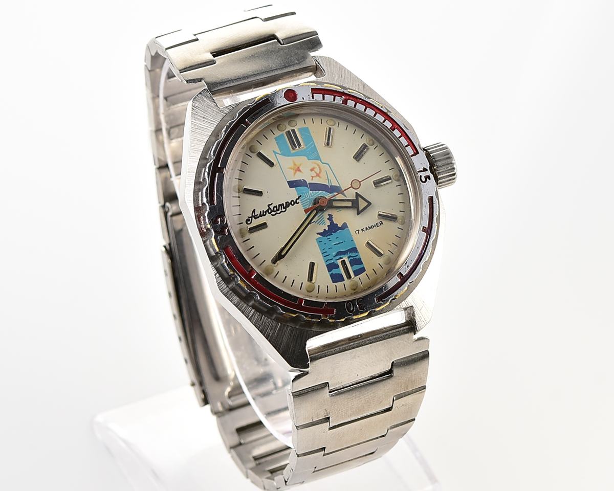 Vintage soviet Vostok Amphibia Albatros mechanical wristwatch