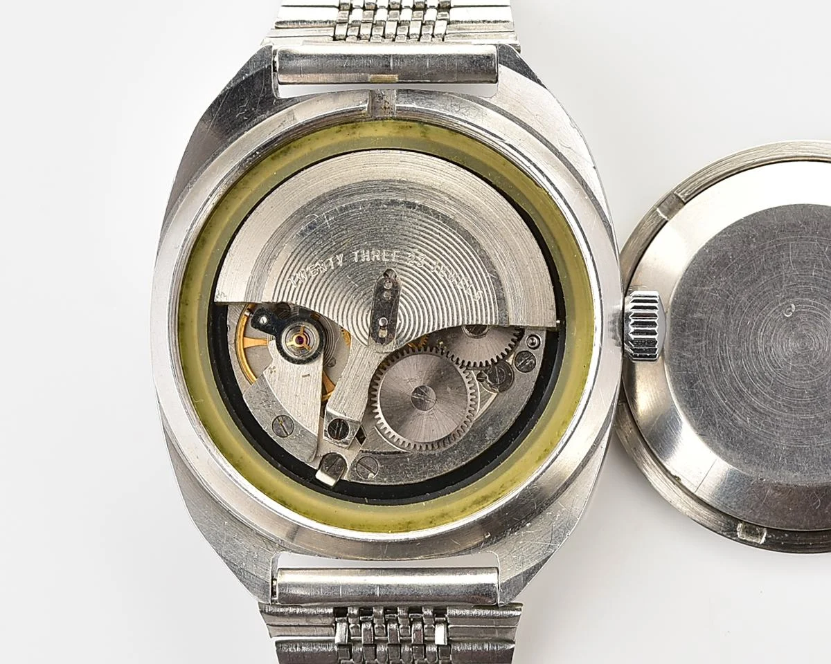 Poljot "55G"(Aeroflot) automatic mechanical watch in stainless steel body