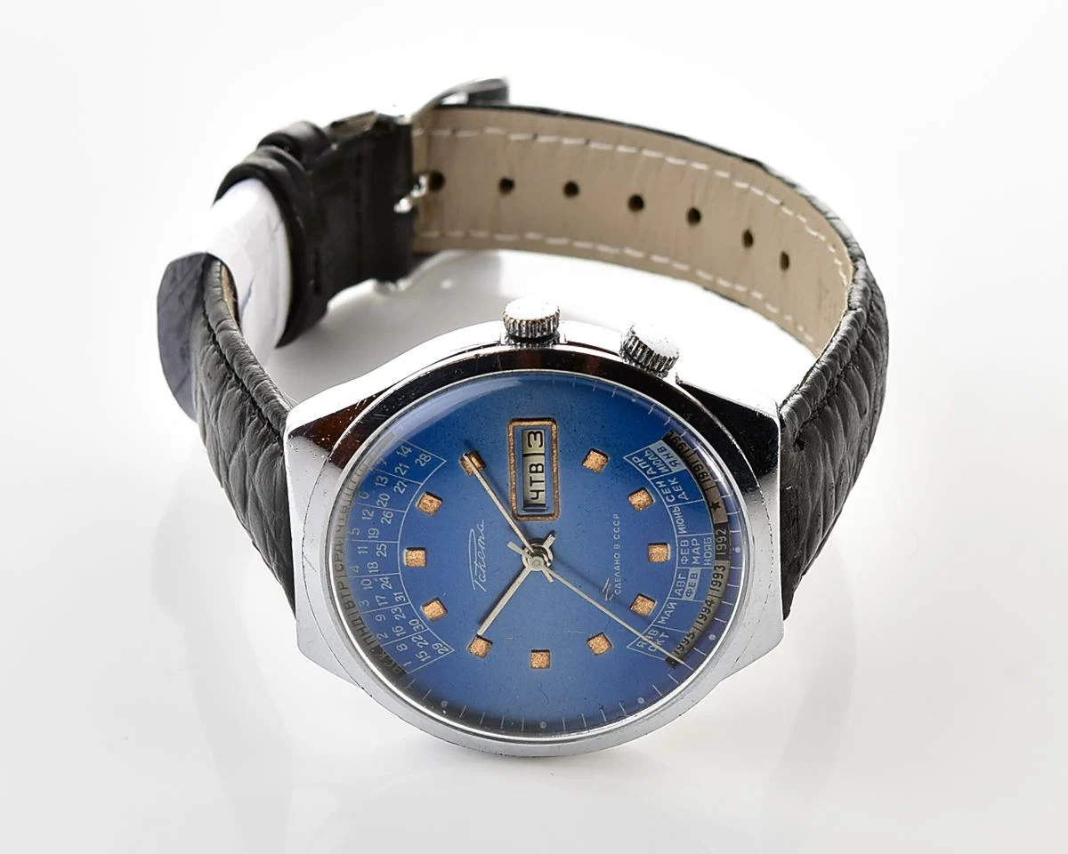 Soviet Raketa perpetual calendar watch