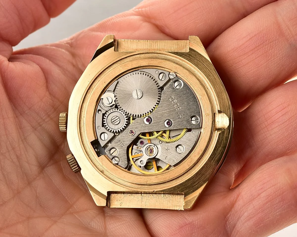 TIME CAPSULE: Vintage Soviet Raketa gold-plated perpetual calendar watch – New Old Stock (NOS)!