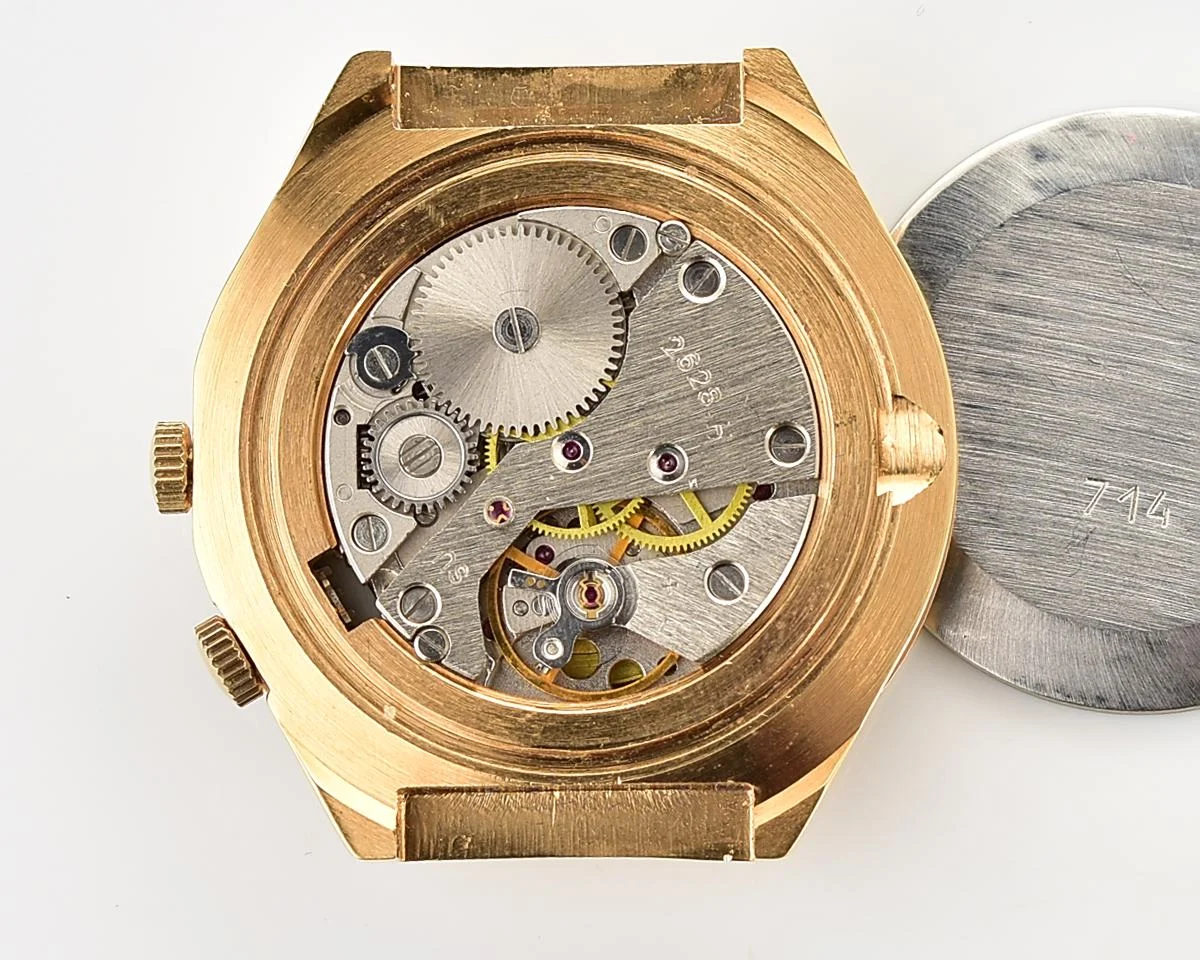 TIME CAPSULE: Vintage Soviet Raketa gold-plated perpetual calendar watch – New Old Stock (NOS)!
