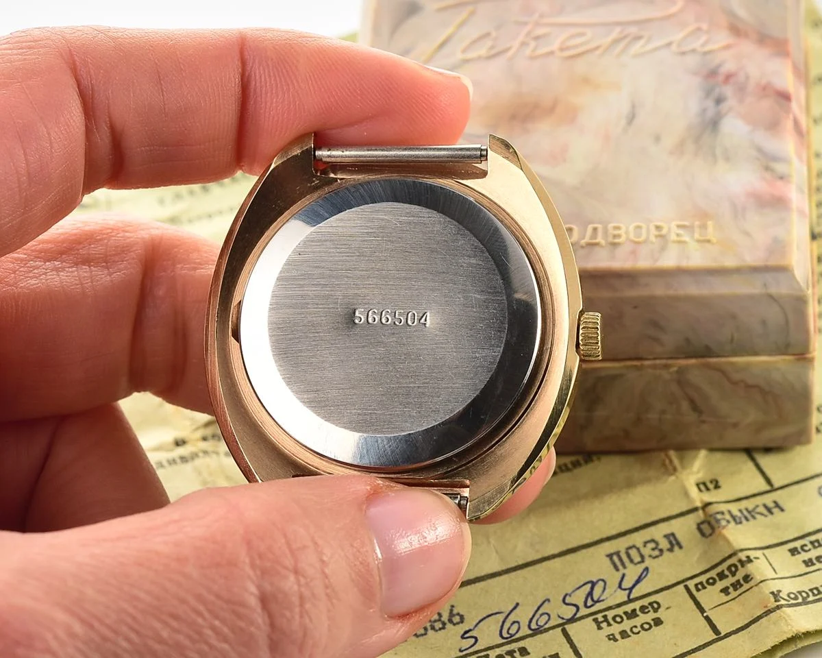 TIME CAPSULE: Vintage Soviet gold-plated Soviet Raketa watch, New Old Stock (NOS)!