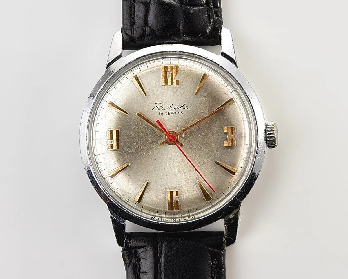 Vintage Raketa Baltica mechanical Soviet wristwatch