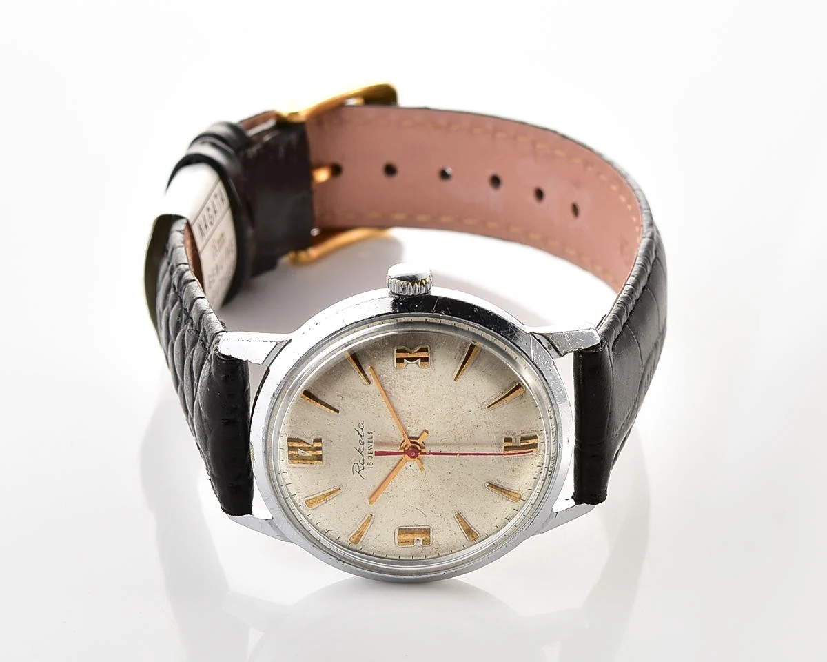 Vintage Raketa Baltica mechanical Soviet wristwatch