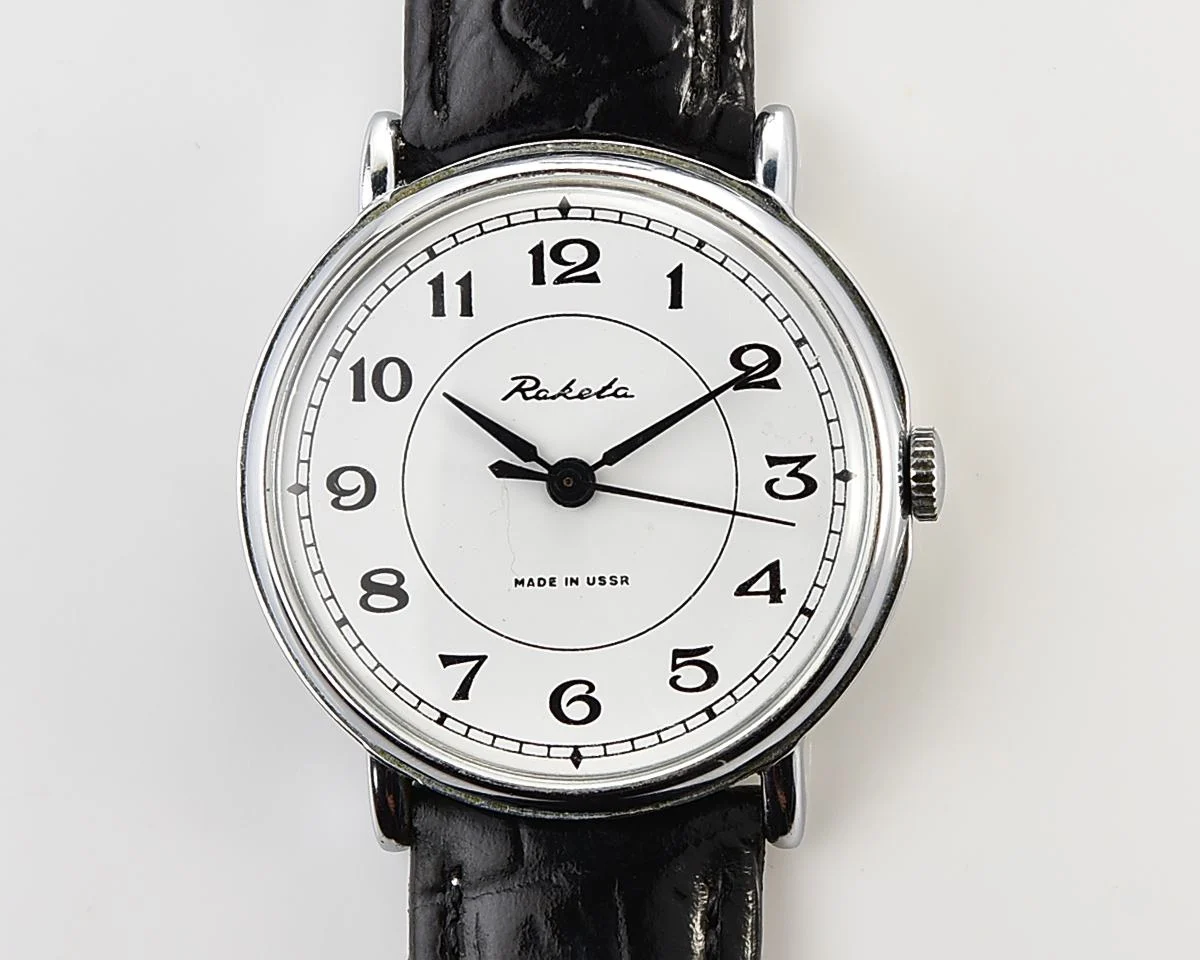 Excellent Soviet mechanical Raketa wristwatch