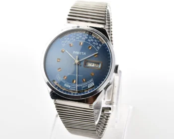 Soviet Raketa perpetual calendar vintage mechanical watch