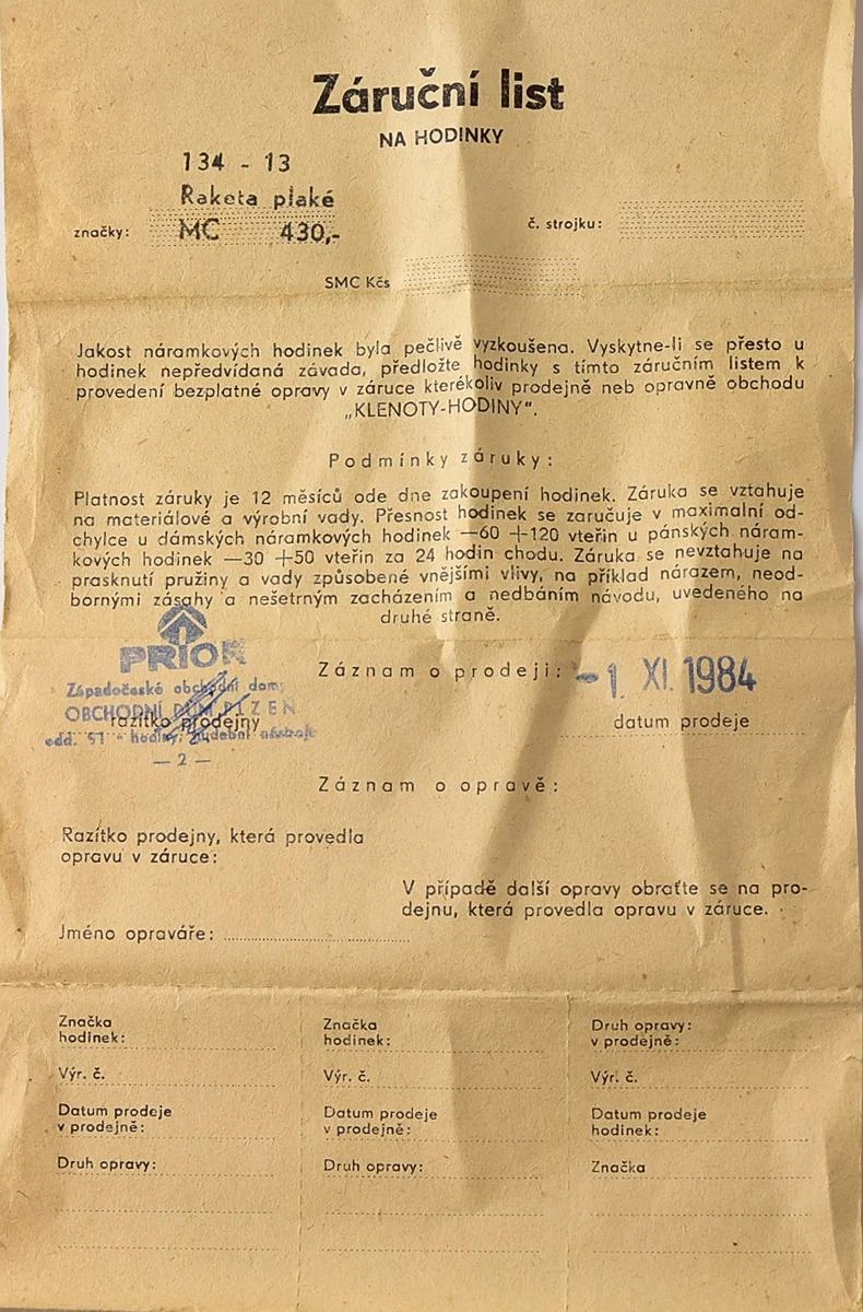 TIME CAPSULE: Vintage gold-plated Soviet Raketa watch, export version, New Old Stock (NOS)!