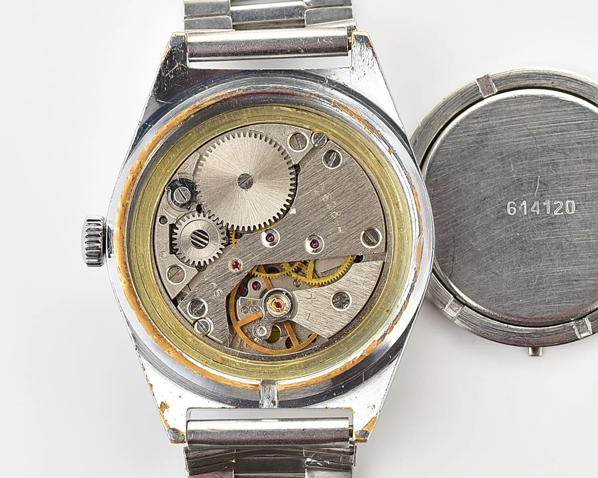 Raketa vintage mechanical wristwatch with double calendar