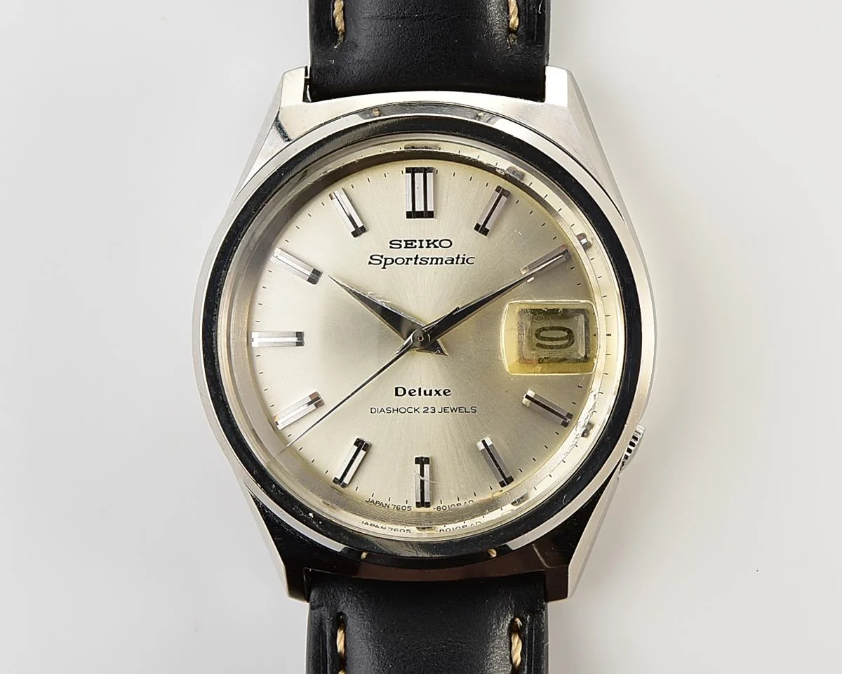 Vintage Seiko Sportsmatic Deluxe with Sunburst Silver Dial from October 1966