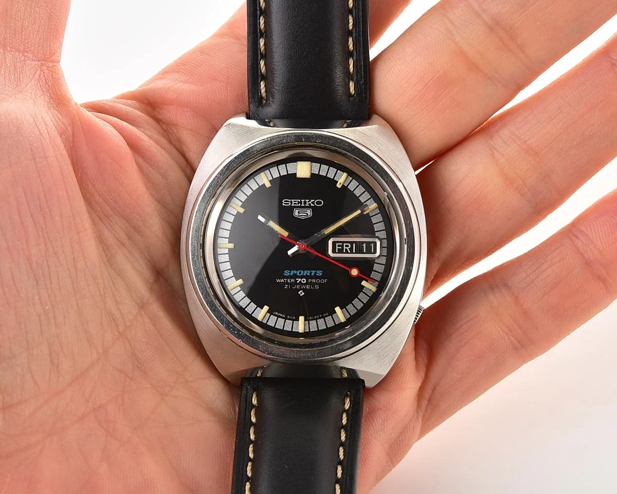 SEIKO5スポーツ　ウォーター70プルーフ25jewels Vintage Seiko 5 Sports 
