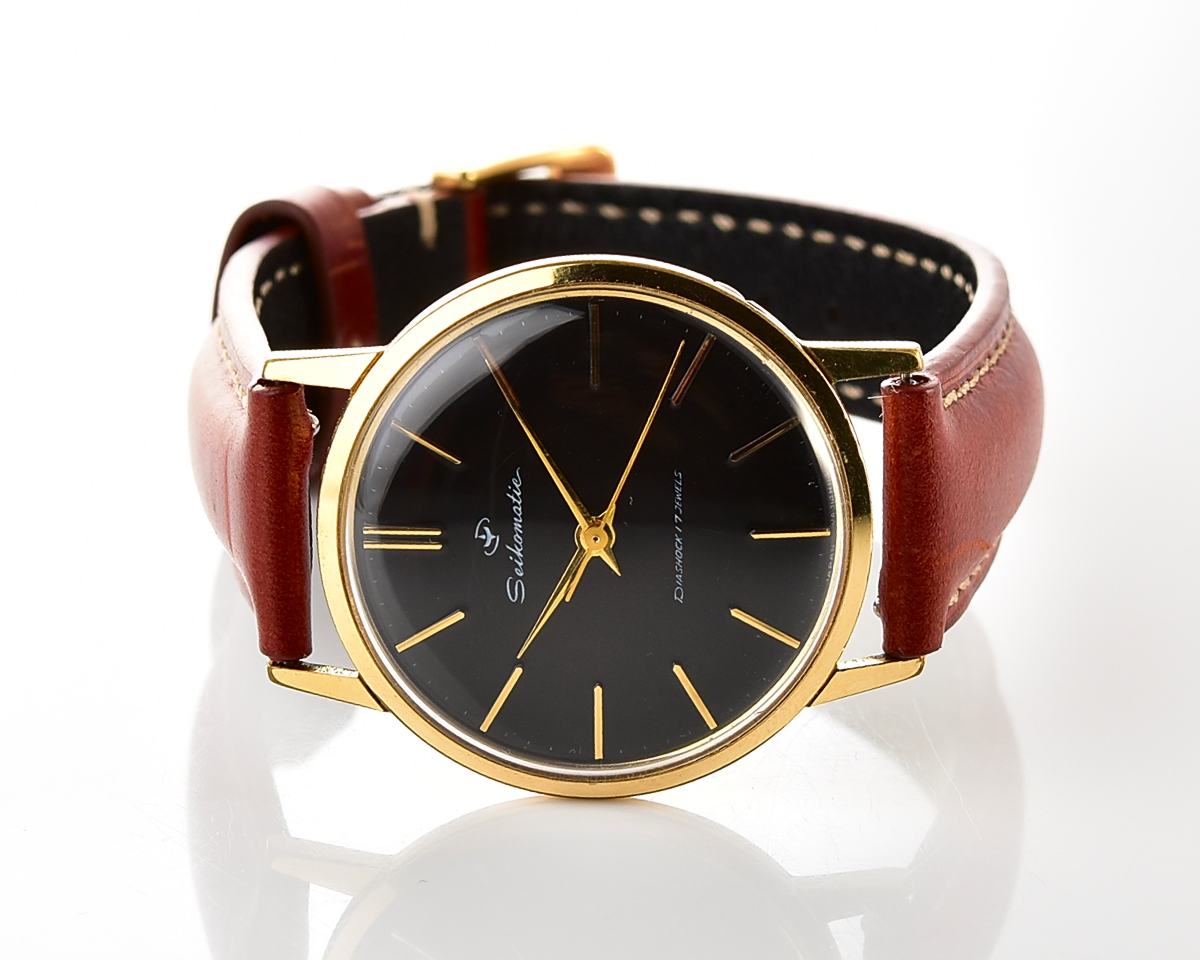 Seiko Seikomatic Diashock 17 jewels vintage automatic mechanical watch from September 1960