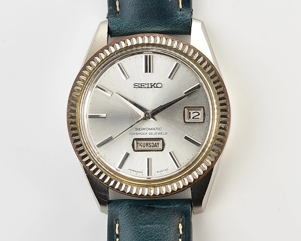 Vintage Seiko Seikomatic Weekdater - Two-Tone Fluted Bezel Day-Date Automatic from July 1965