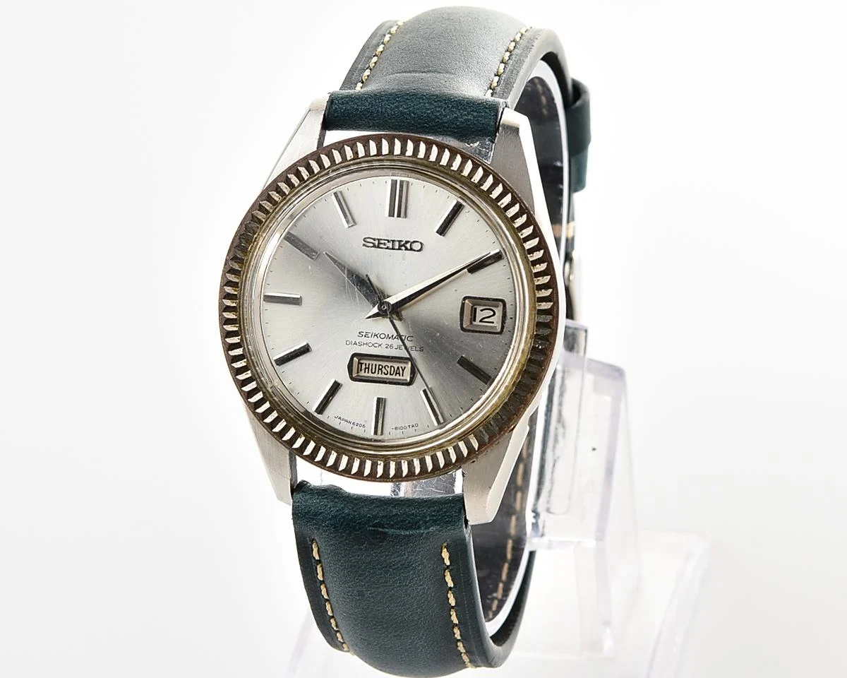 Vintage Seiko Seikomatic Weekdater - Two-Tone Fluted Bezel Day-Date Automatic from July 1965