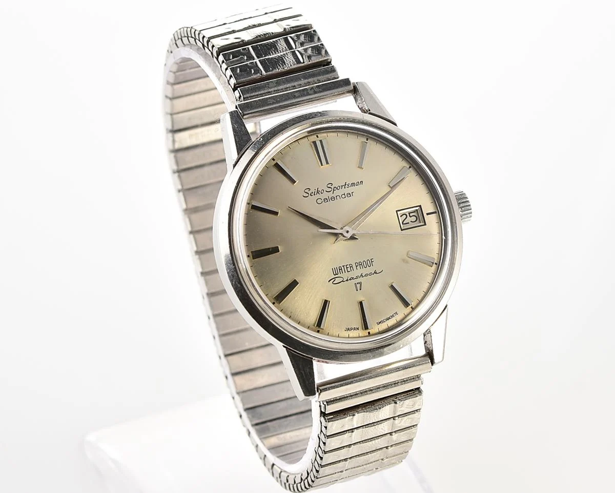 Vintage Seiko Sportsman Calendar ‘Seahorse’ with Classic Sunburst Dial from June 1963