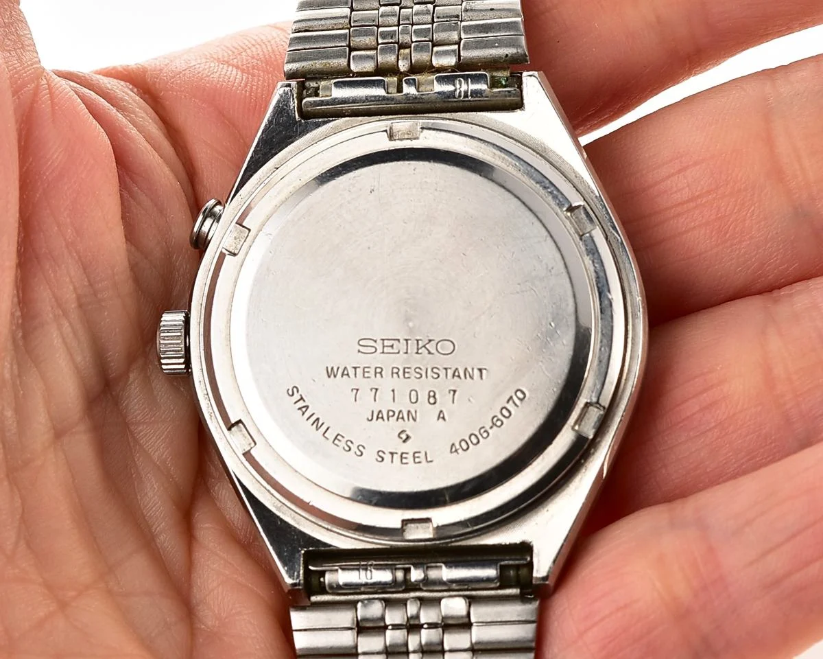 Seiko Bell-Matic 17 jewels mechanical wristwatch with alarm, late production July 1977!