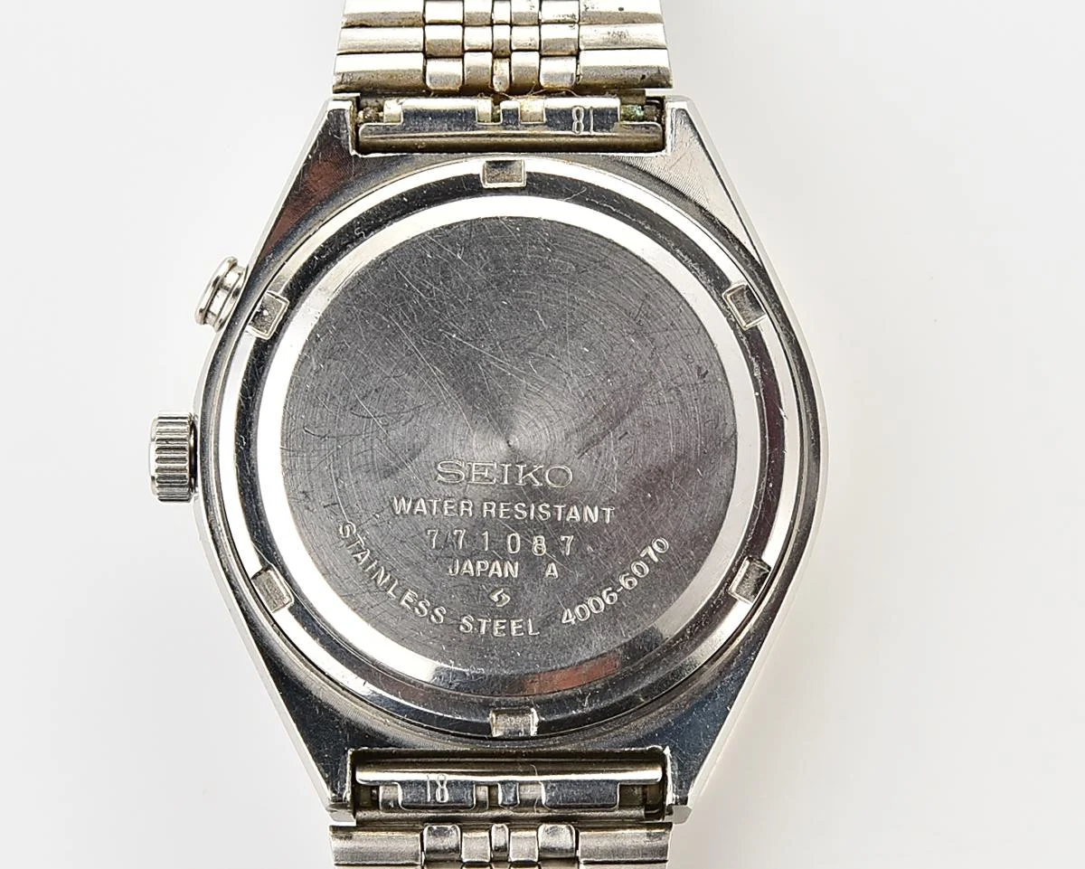 Seiko Bell-Matic 17 jewels mechanical wristwatch with alarm, late production July 1977!