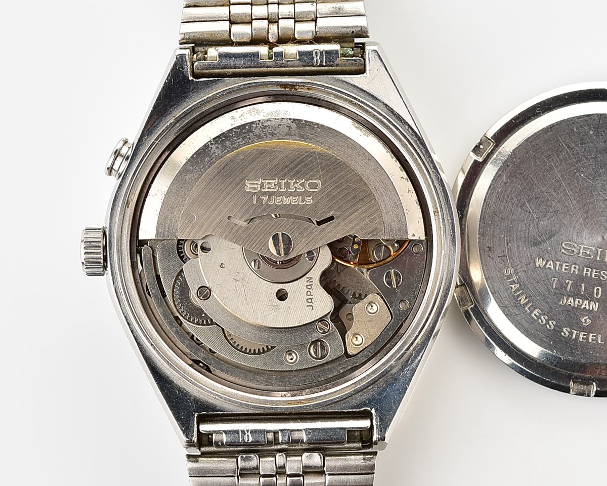 Seiko Bell-Matic 17 jewels mechanical wristwatch with alarm, late production July 1977!