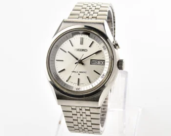 Seiko Bell-Matic 17 jewels mechanical wristwatch with alarm, late production July 1977!