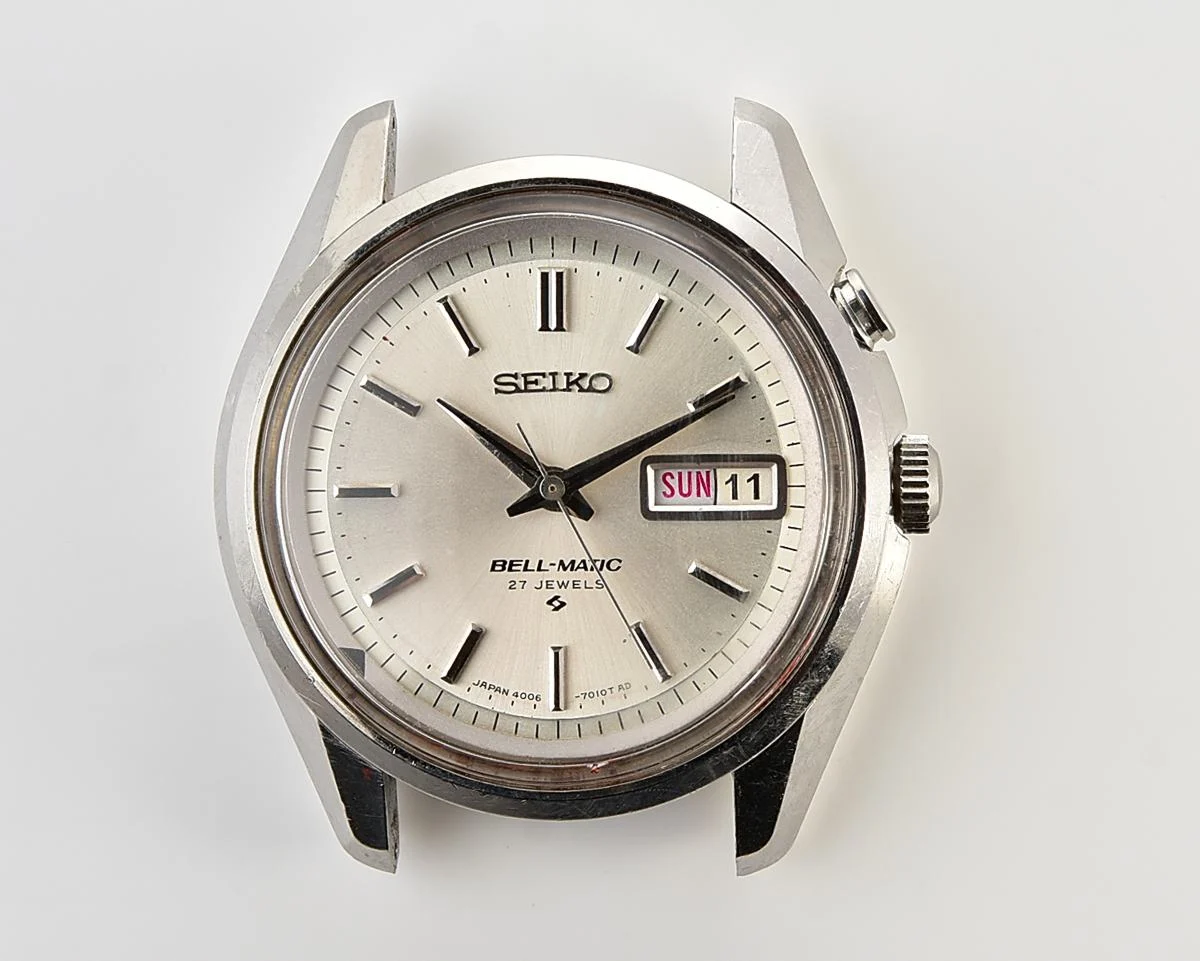 Seiko Bell-Matic 27 jewels mechanical wristwatch with alarm, from March 1968!