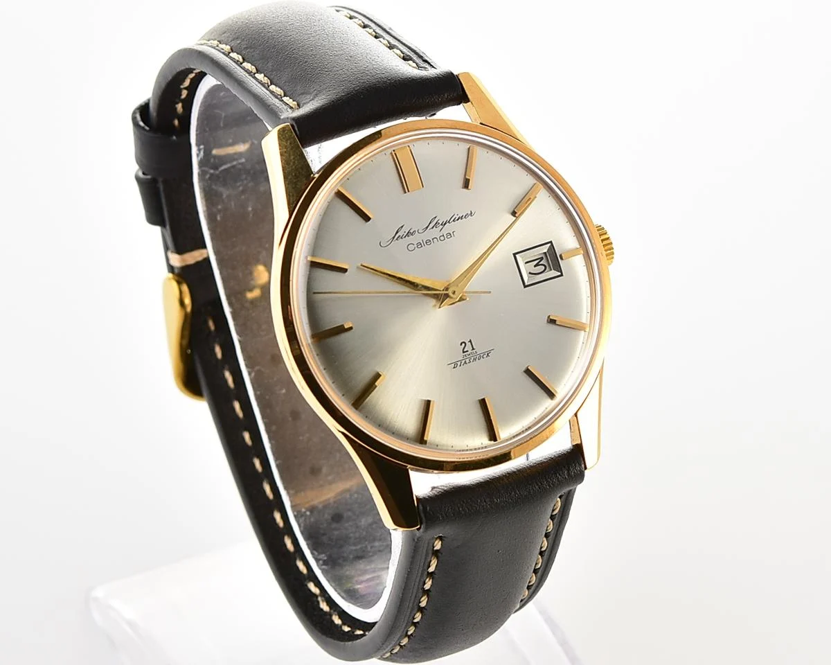 Vintage Seiko Skyliner Calendar 21 Jewels mechanical watch from March 1965
