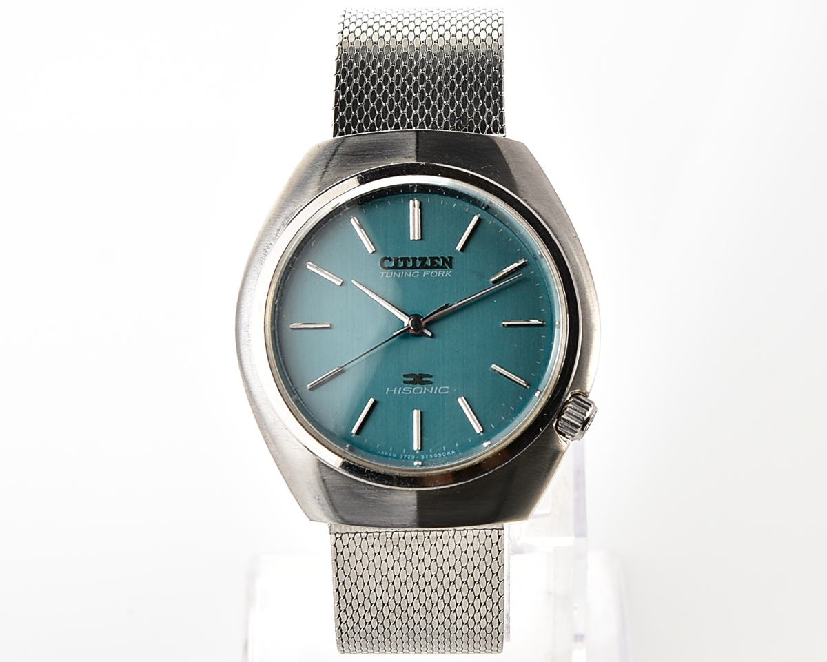Vintage Citizen Hisonic Tuning Fork – Teal Sunburst Dial from January 1975