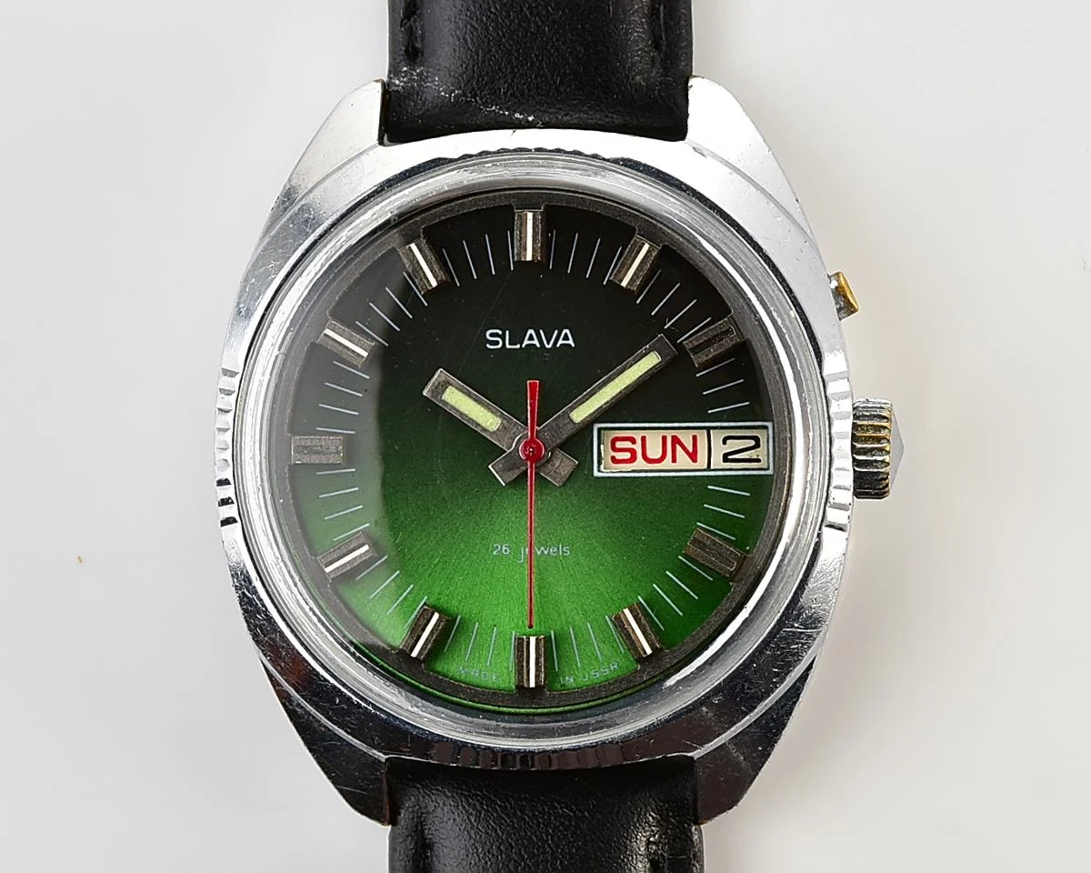 Slava Soviet mechanical wristwatch