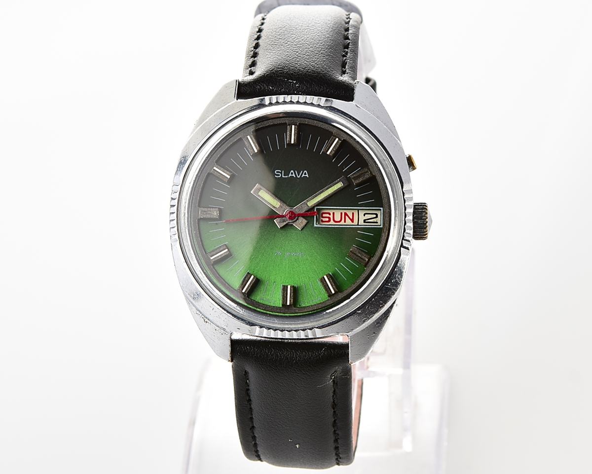 Slava soviet mechanical wristwatch