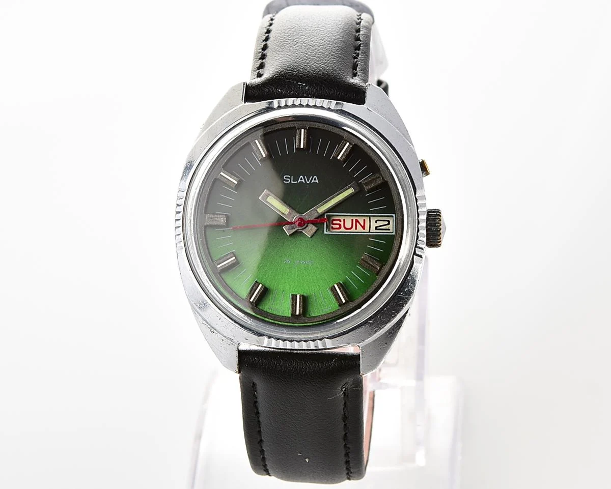 Slava Soviet mechanical wristwatch