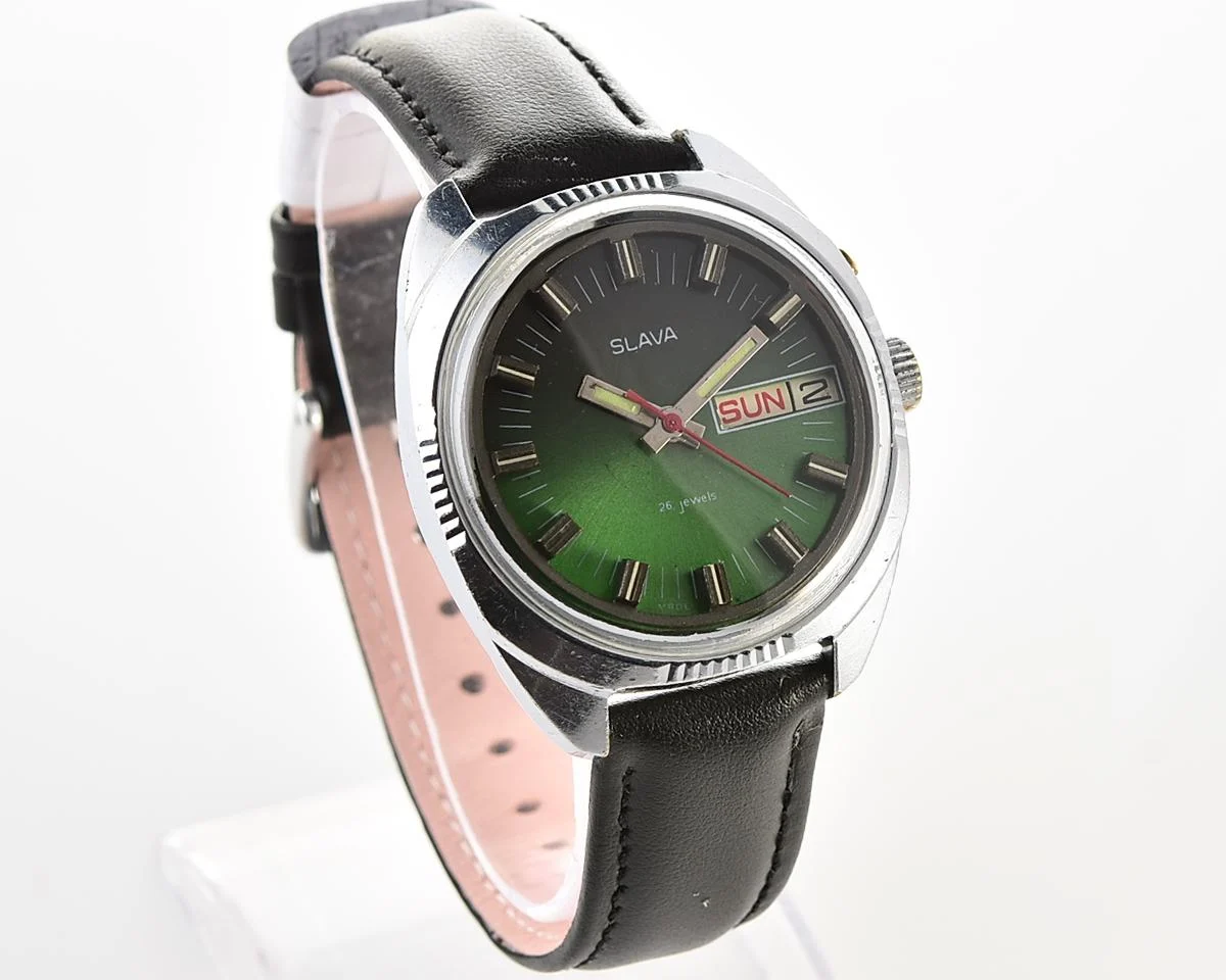 Slava Soviet mechanical wristwatch