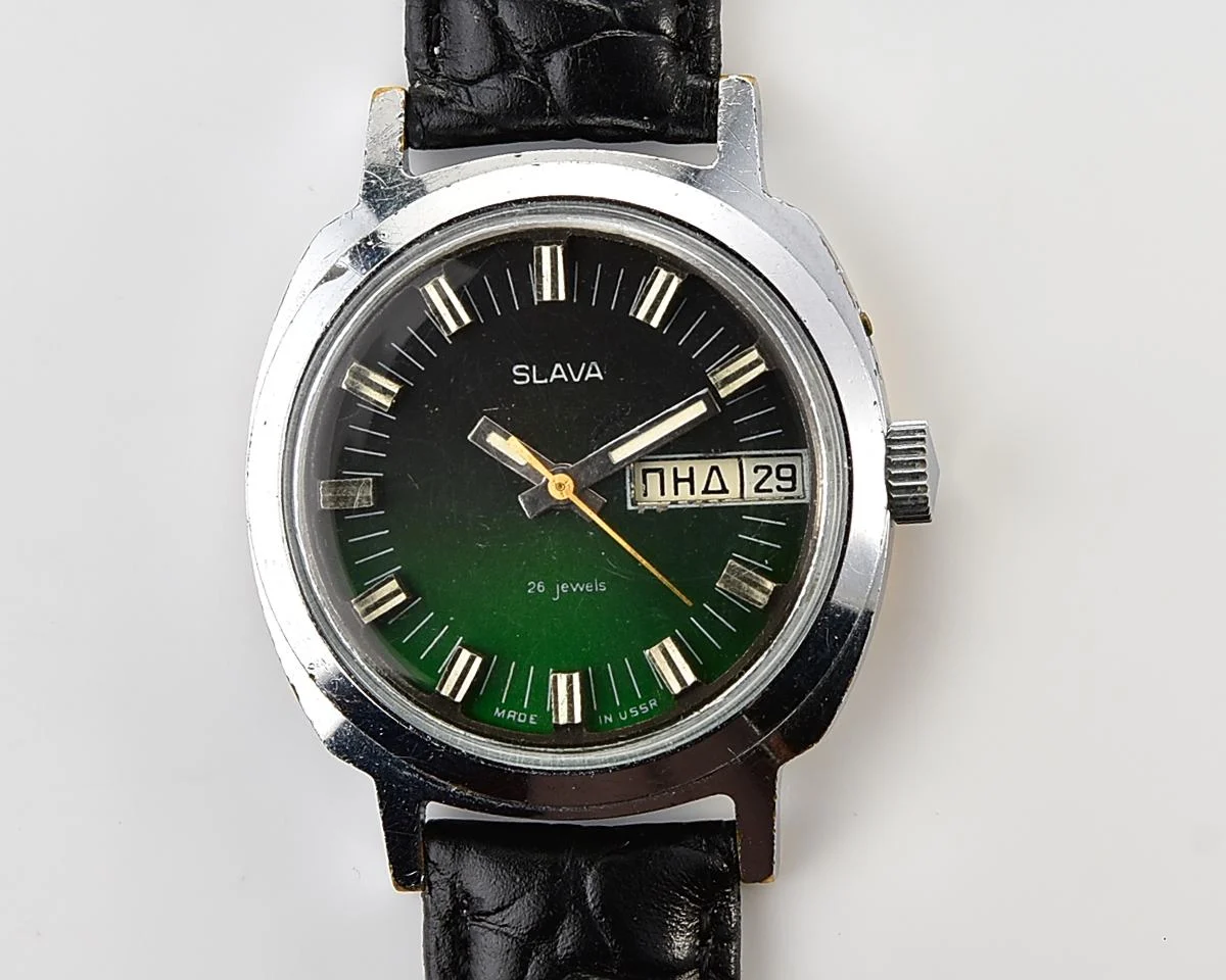 Slava Soviet mechanical wristwatch