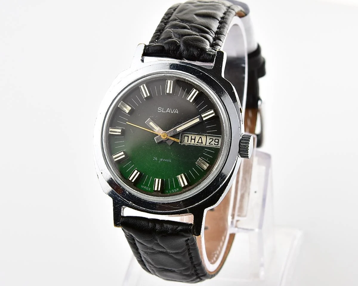 Slava Soviet mechanical wristwatch