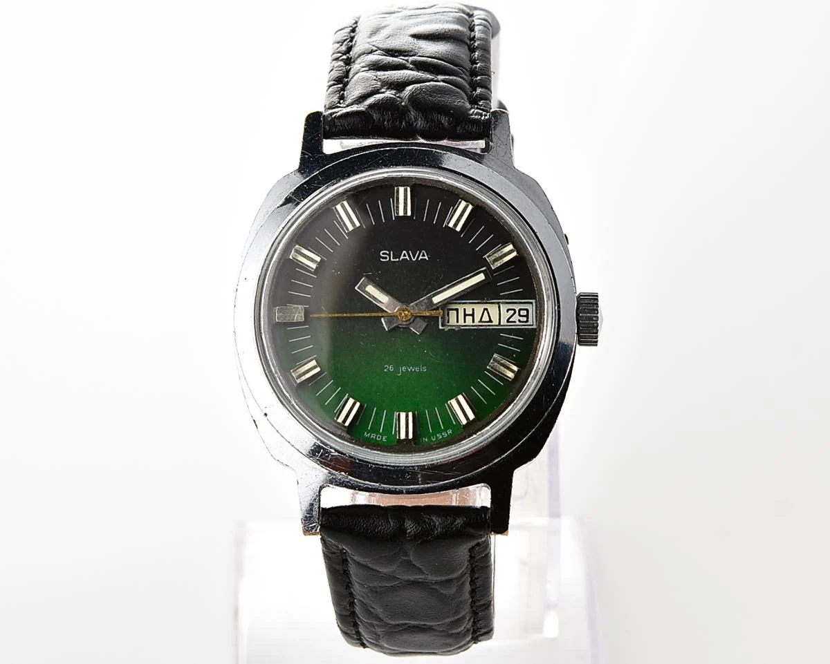 Slava Soviet mechanical wristwatch